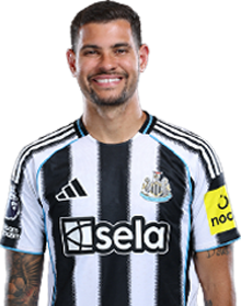 Player 1 is Bruno Guimarães Rodriguez Moura (Credit https://fantasy.premierleague.com/)