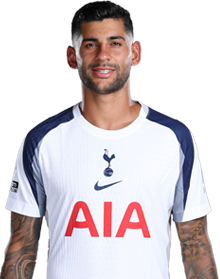 Player 2 is Cristian Romero (Credit https://fantasy.premierleague.com/)